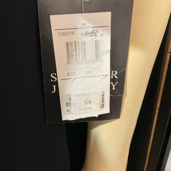 SPENCER Jeremy Black Dress with Rhinestone Embellishment Size 20 - Picture 3 of 8